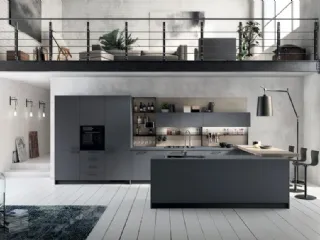 Cucina Moderna Mood Grigio Bromo di Scavolini